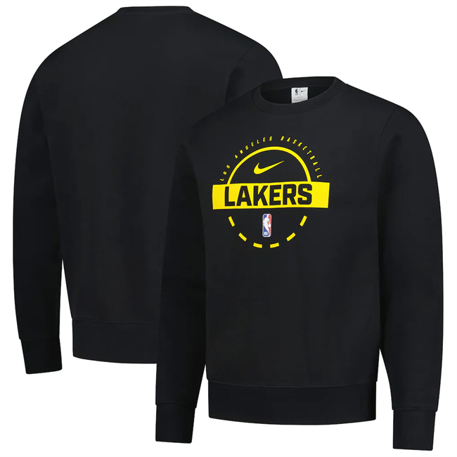 Men's Black Los Angeles Lakers 2025/26 Practice Club Sweatshirt